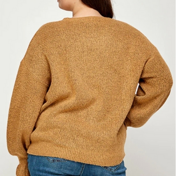 See and be seen crew neck embroidered poppy sweater womens size 1x - Picture 2 of 9